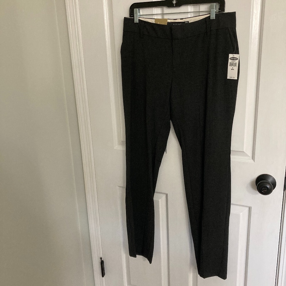 Old Navy Stretch Women’s Dress Pants, Size 8, Dark Grey, Classic Rise-Brand new!